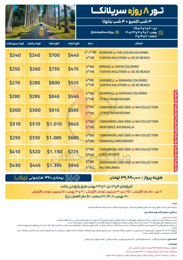 تور سریلانکا